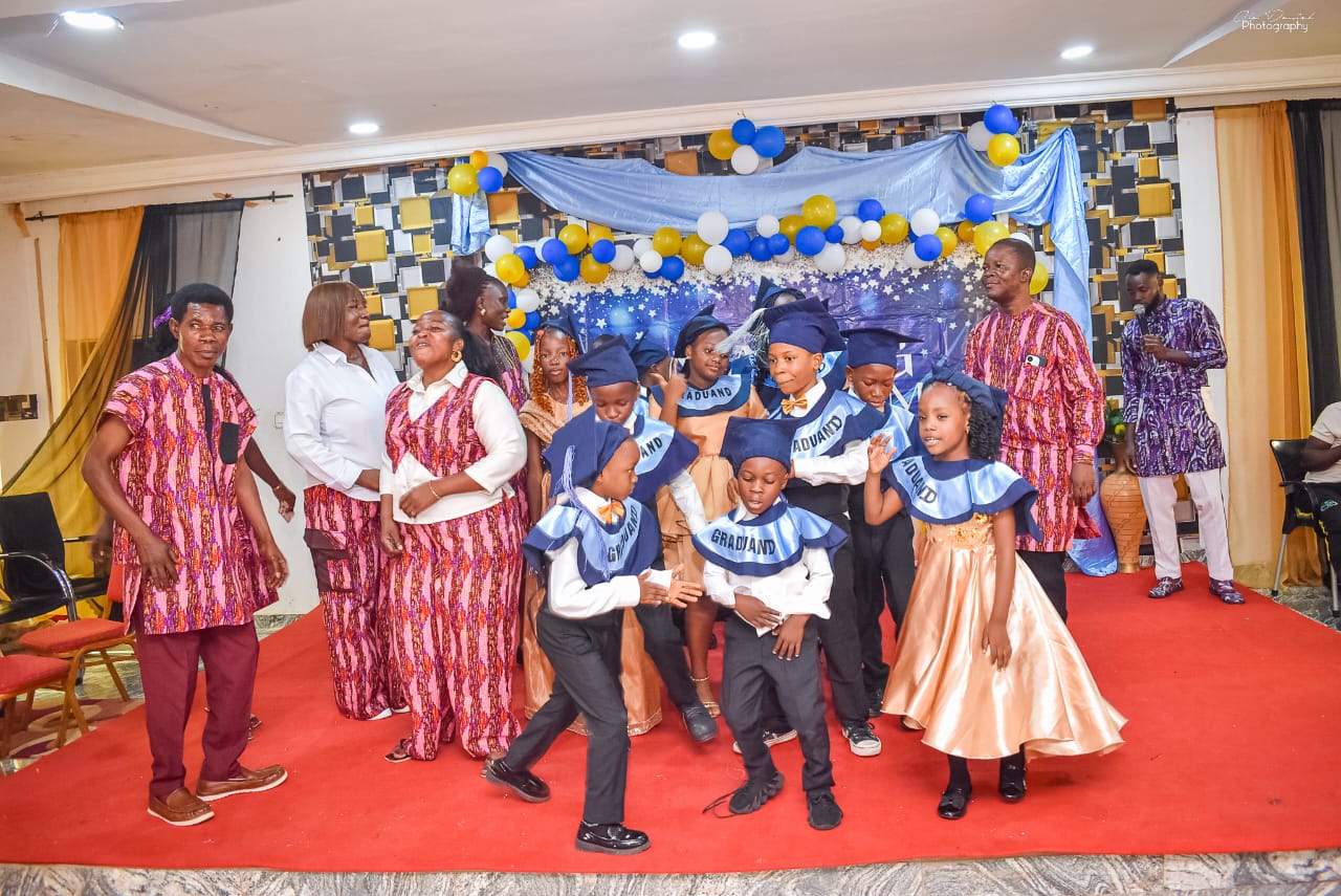 Graduation day performance with our teachers