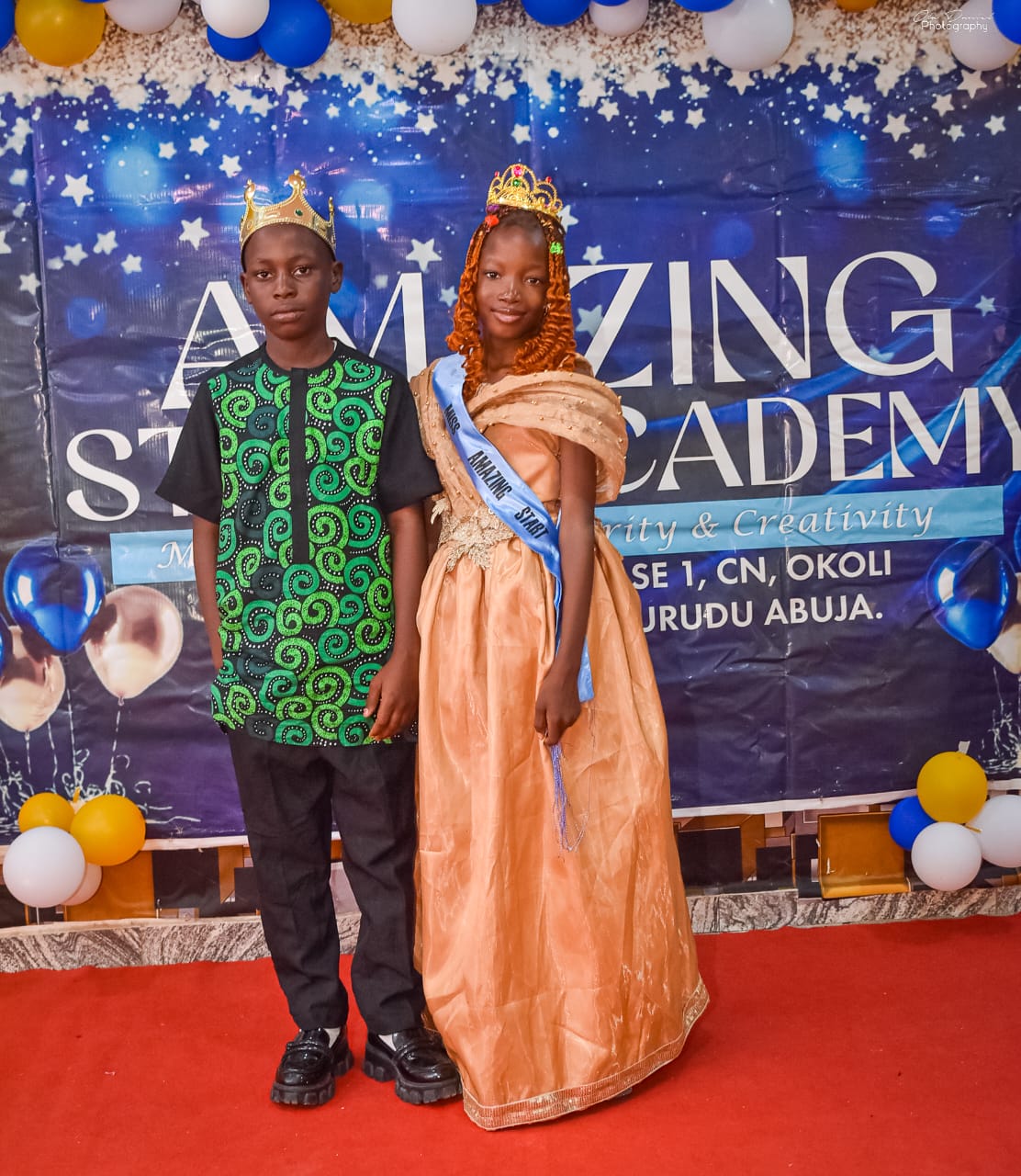 Cultural day royalty in traditional attire